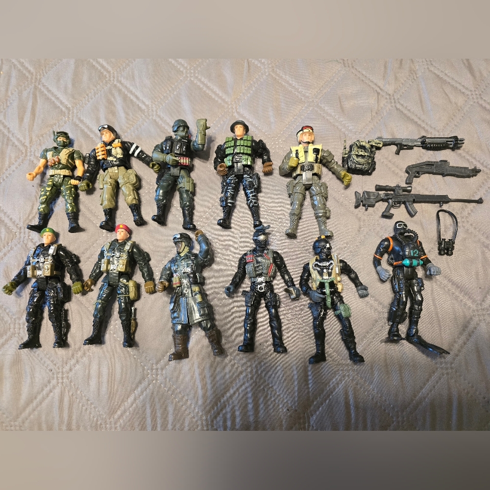 Vintage 1990 Chap Mei Soldier Force & Lanard The Corps action figure Collection